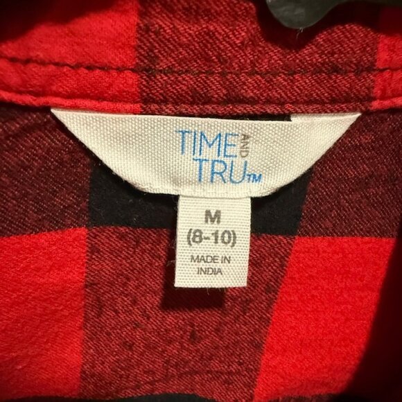 Red and Black Buffalo Check Flannel Shirt - Picture 6 of 6